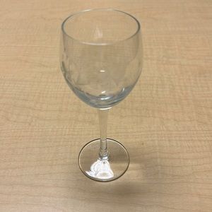 Princess House crystal wine glass